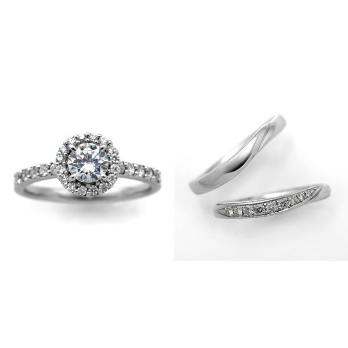婚約指輪 安い 結婚指輪 セットリング ダイヤモンド プラチナ 0 7カラット Hc Cgl 3exカット 鑑定書付 ブランド激安セール会場 Fカラー 0 770ct Ifクラス