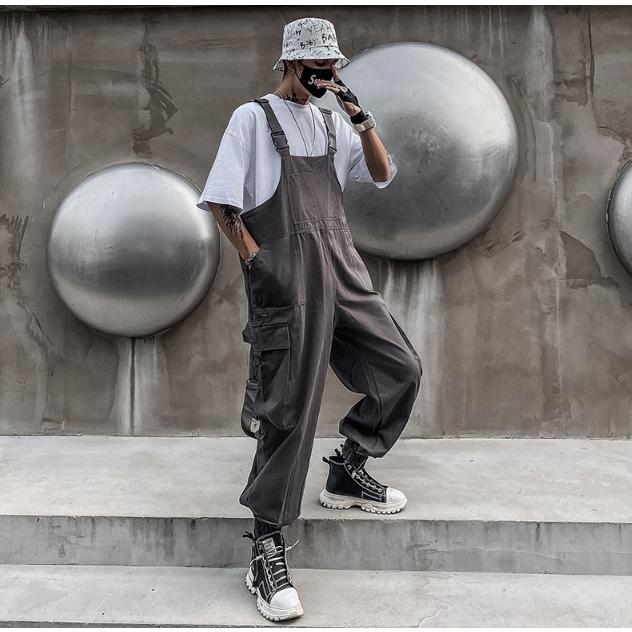 オーバーオール メンズ サロペット パンツ ミリタリー 薄手 ワーク  