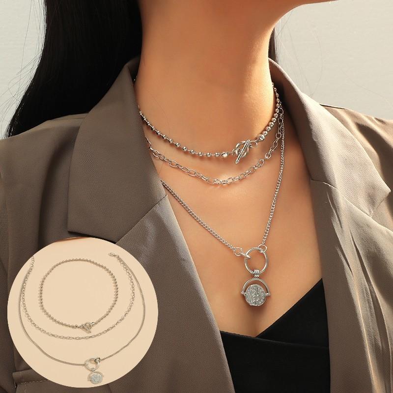 ネックレス 2点セット レディース 女性用 アクセサリー チェーン  