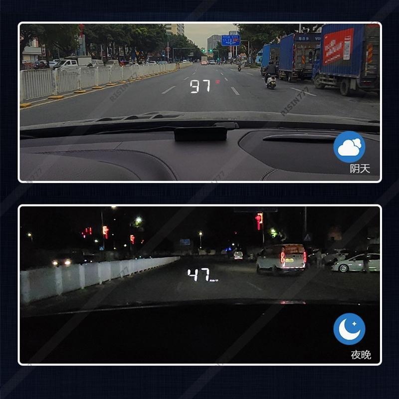 OBD2 HUD ヘッドアップディスプレイ 増設 サブメーター フロントガラス照射型 反射投影 速度 エンジン回転数 警報 アラーム 自動車 OBDII メーター 後付け｜j-k-store｜13