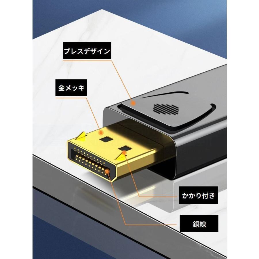 Displayport to HDMI 変換アダプタ 4K 60Hz ディスプレイポート DP to HDMIケーブルアダプター｜j-k-store｜13