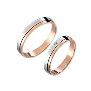 結婚指輪 プラチナ ピンクゴールド バーゼル バーゼルダイヤ ペアリング 安い マリッジリング Pt900 K18pg ペア販売 筆記体日本語刻印無料 受注生産1ヵ月 タイムセール