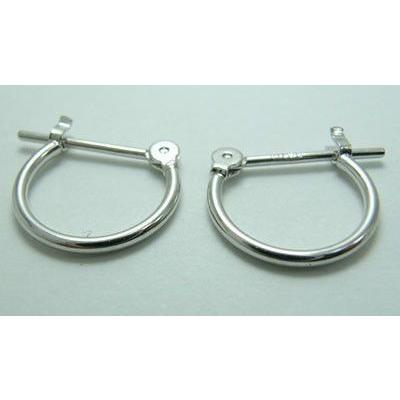 フープピアス 日本製 フープ K14WG 両耳用 ピアス パイプサイズ 1mm 