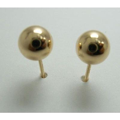 丸玉 ピアス 丸だま 両耳用 5mm  K18 18金 18k  誕生日  ジュエリー アクセサリー  プレゼント お磨きクロス付の画像