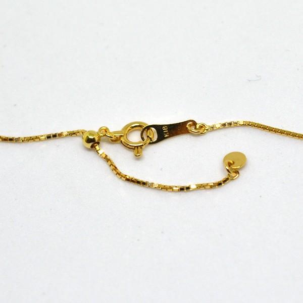 スライド ベネチアン ネックレス チェーン K18 18金 18K 45ｃｍ メンズ レディース 誕生日 ジュエリー アクセサリー  プレゼントの画像