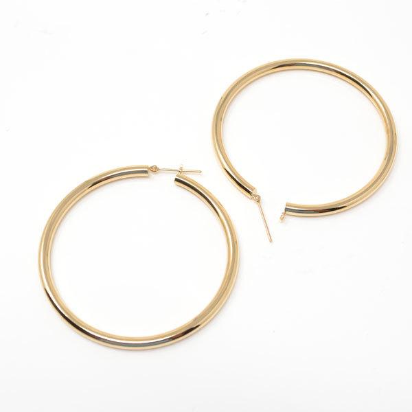 k18 フープピアス　ピアス　両耳用 K18 フープピアス 10mm（ピアス（両耳用））｜Ray BEAMS（レイビームス