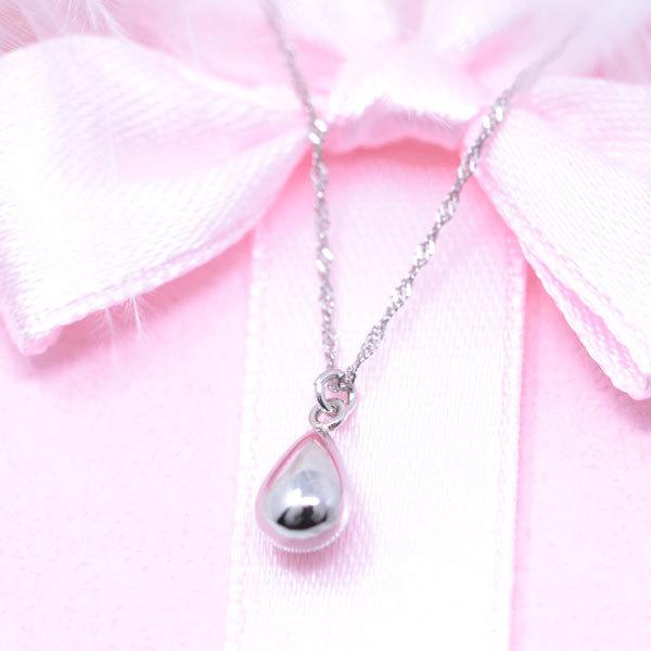 しずく 雫 ネックレス 上品な ペンダント プラチナ pt 900 850
