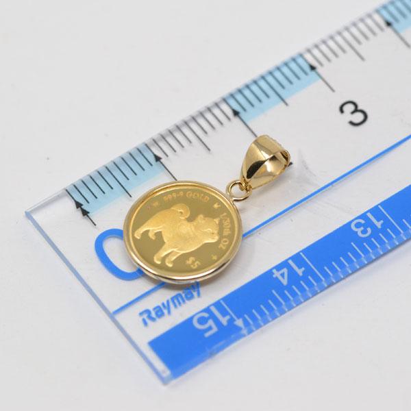 2022年 限定 コイン DOG COIN 犬 豆柴 柴犬 ペンダント トップ