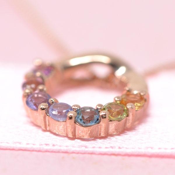 アミュレット ネックレス round forme ペンダント ピンクゴールド 