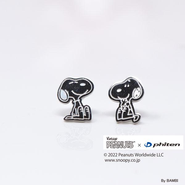 Vintage PEANUTS × phiten ファイテン お座りスヌーピーピアス SNOOPY