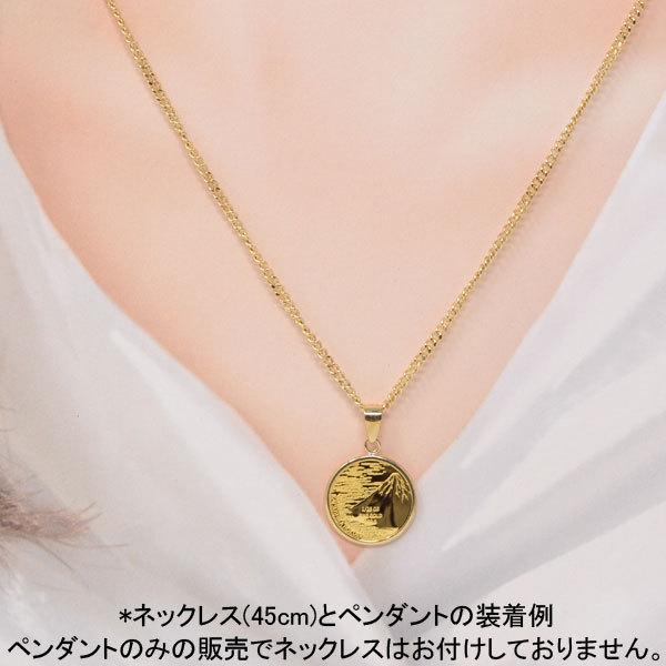 コイン 北斎 赤富士 神奈川沖浪裏 ペンダント トップ 金貨 K24 1 コイン 北斎 赤富士 神奈川沖浪裏 ペンダント トップ 金貨 K24 1