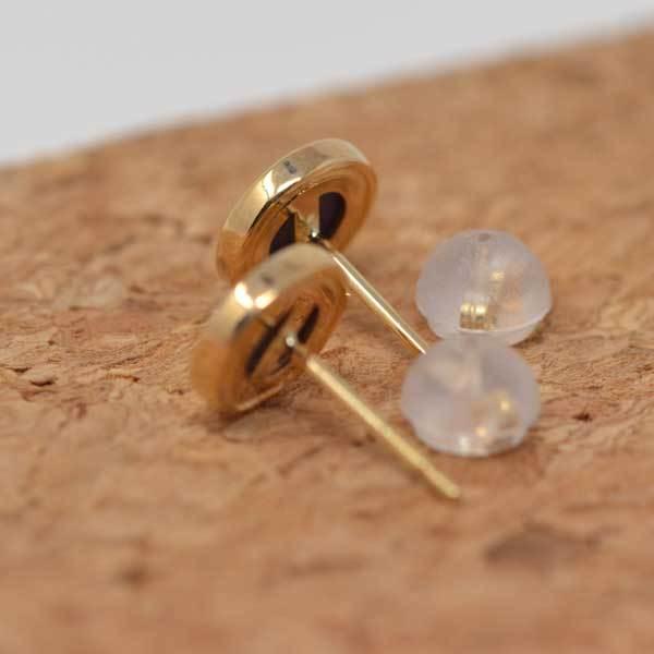 ラピスラズリ ピアス シンプル デザイン 18金 K18 18K : ジュエリー