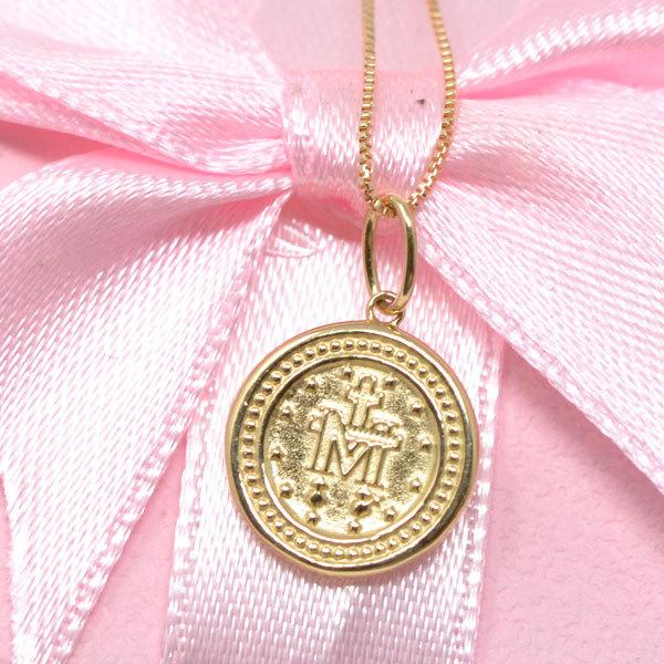 マリア ダイヤモンド ペンダント ネックレス 18金 K18 18K 