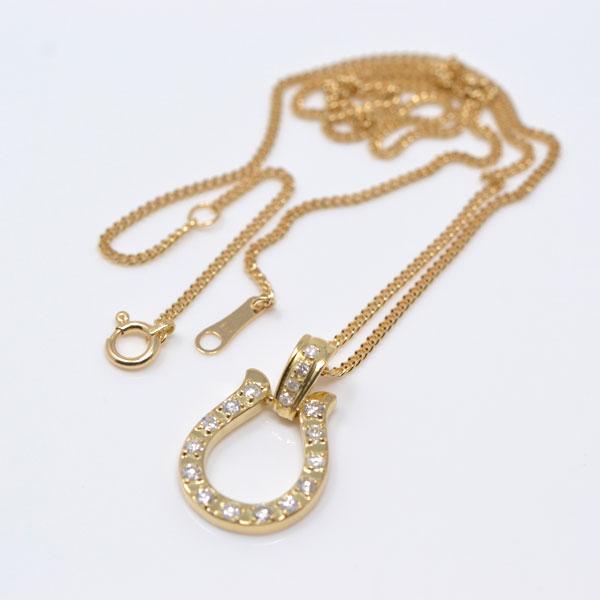 馬蹄 ネックレス 18金 K18 18K ゴールド オシャレな ホース 馬蹄 ネックレス 18金 K18 18K ゴールド オシャレな ホース