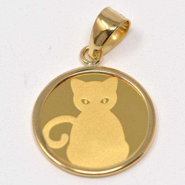 コイン ペンダント 純金 ネコ キャット 猫足跡 24金 1/25 オンス コイン ペンダント 純金 ネコ キャット 猫足跡 24金 1/25 オンス