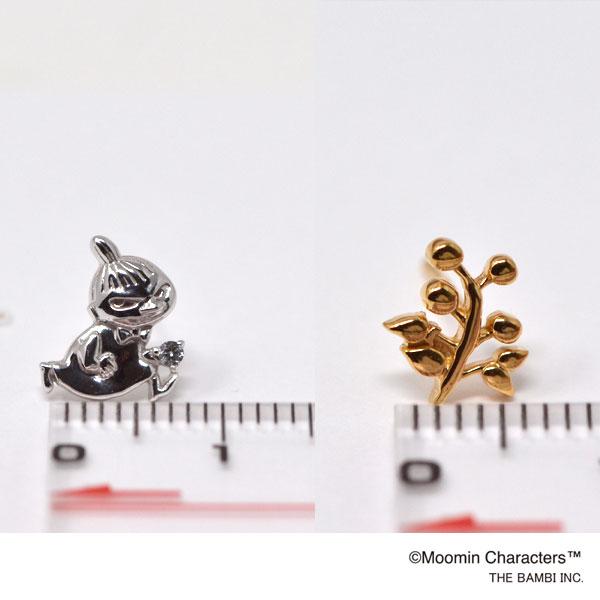 ムーミンシルバージュエリー リトルミイ ミイ＆リーフ ピアス 両耳用