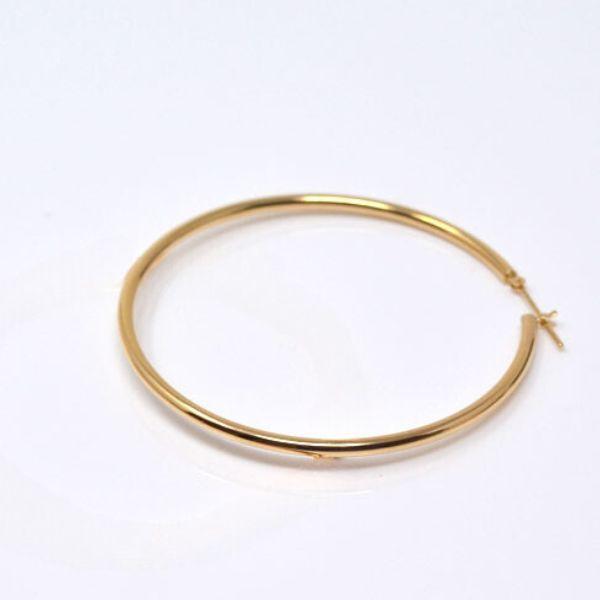 フープピアス 片耳用 フープ ピアス 18k 大ぶり 大きめ パイプサイズ
