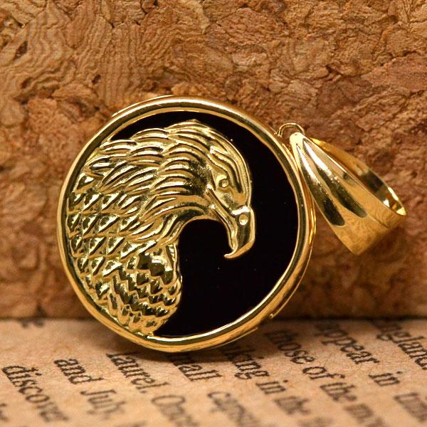 18金 18kブラックオパールペンダントトップ セミブラックオパールK18イエローゴールドペンダント | LOTUS