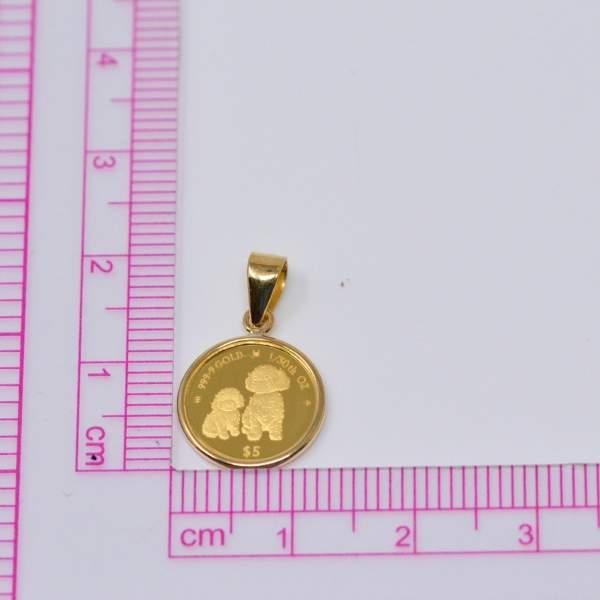 2024年 限定 コイン DOG COIN 犬 プードル ペンダント トップ 2024年 限定 コイン DOG COIN 犬 プードル ペンダント トップ
