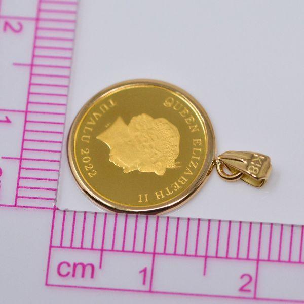 天使 エンジェル コインペンダントトップ ツバル 鳥 ハト