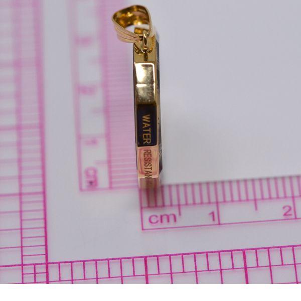 コイン ペンダント トップ 楽器 バイオリン ホルン ハープ 純金 K24 1/25オンス 24金 枠 18金 k18 ローマ数字の画像