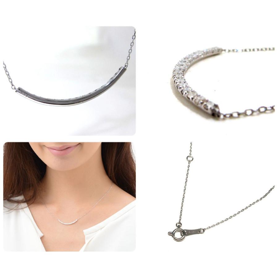 ネックレス ダイヤモンド プラチナ 0.5ct ラインネックレス バー ネックレス ダイヤモンド プラチナ 0.5ct ラインネックレス バー