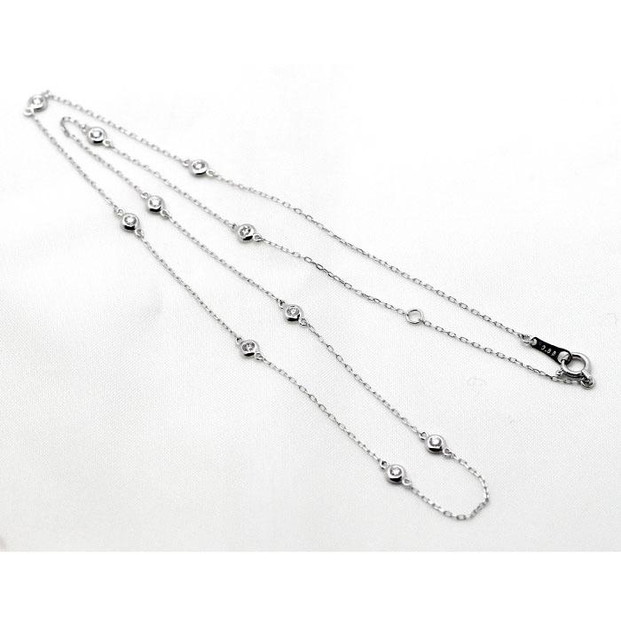 ダイヤモンド ネックレス 0.3ct ステーションネックレス ダイヤモンド ネックレス 0.3ct ステーションネックレス
