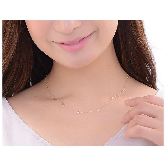 ダイヤモンド ネックレス 0.3ct ステーションネックレス ダイヤモンド ネックレス 0.3ct ステーションネックレス