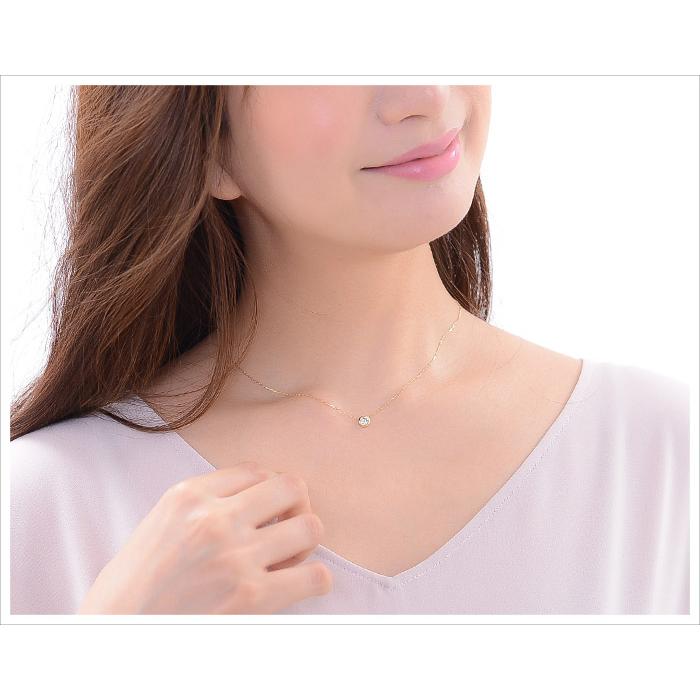 ダイヤモンド ネックレス 0.3ct 0.4ct K18 イエローゴールド ダイヤモンド ネックレス 0.3ct 0.4ct K18 イエローゴールド