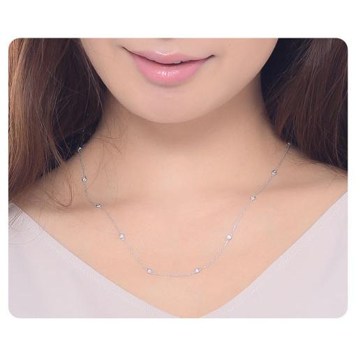 ダイヤモンド ネックレス プラチナ 0.5ct ステーション ダイヤモンド ネックレス プラチナ 0.5ct ステーション
