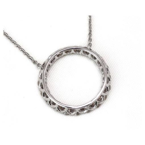 ダイヤモンド ネックレス プラチナ 0.5ct サークル Pt900 Pt850 0.5 