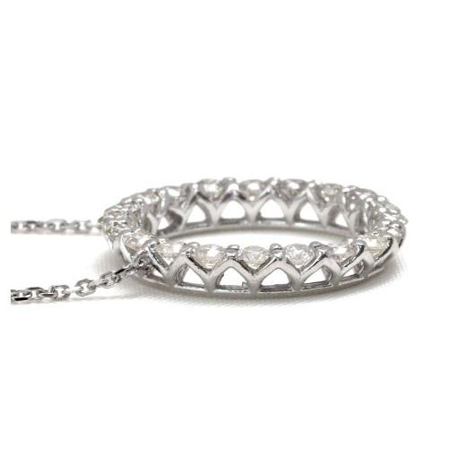 ダイヤモンド ネックレス プラチナ 0.5ct サークル Pt900 Pt850 0.5 