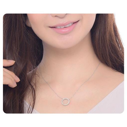 ダイヤモンド ネックレス プラチナ 0.5ct サークル Pt900 Pt850 0.5 