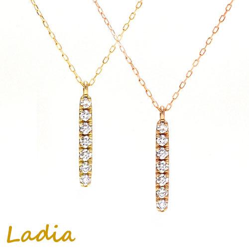 ダイヤモンド ネックレス 0.2ct イエローゴールド ピンクゴールド 