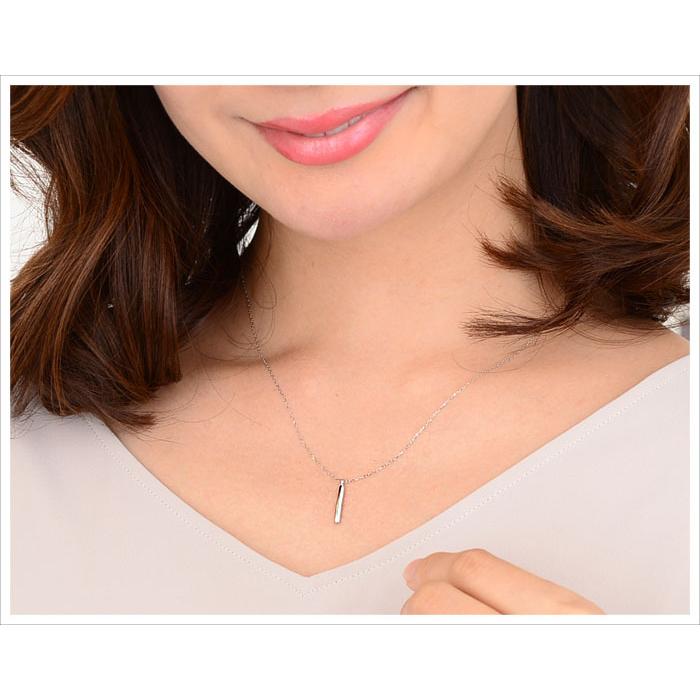 ダイヤモンド ネックレス 0.2ct プラチナ Pt900 Pt850 スライドアジャスター バー ライン 0.2カラット ラインネックレス バーネックレス リバーシブル 2way｜j-ladia｜04