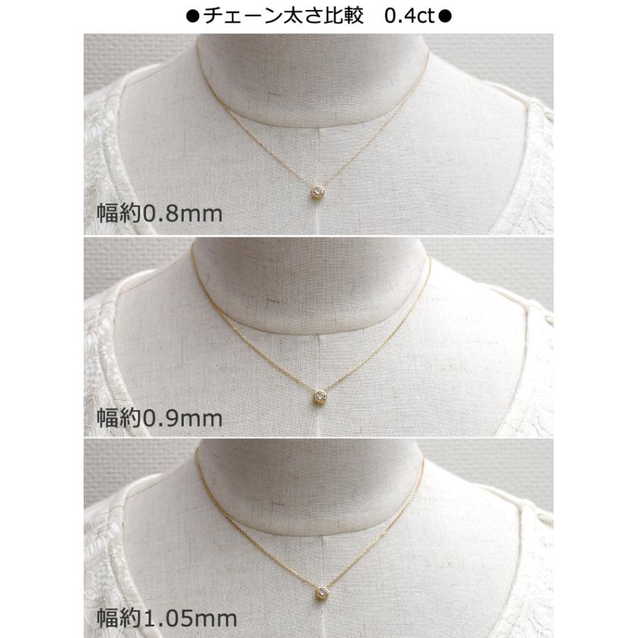 ダイヤモンド ネックレス 0.3ct 0.4ct K18 ゴールド イエロー ダイヤモンド ネックレス 0.3ct 0.4ct K18 ゴールド イエロー