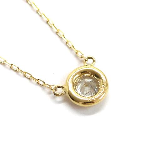ダイヤモンド ネックレス 0.3ct K18 イエローゴールド 一粒 ダイヤモンド ネックレス 0.3ct K18 イエローゴールド 一粒