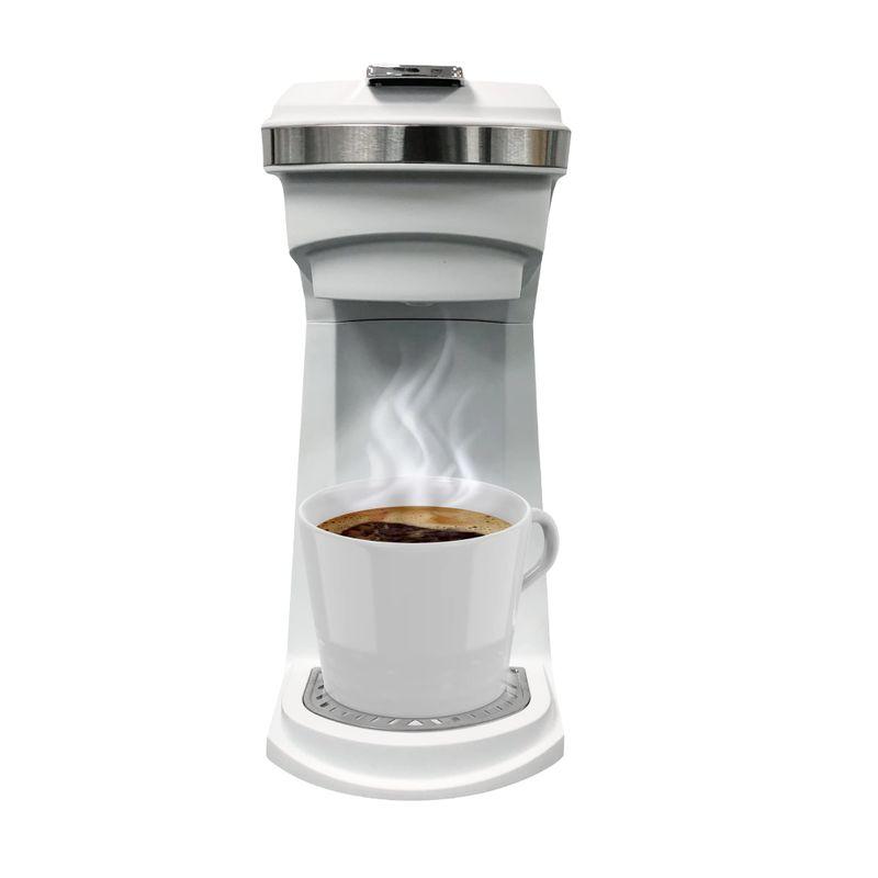 Frigidaire ECMK103 レトロシングルサーブメーカー KCupポッド&グラウンドコーヒー用 ステンレス