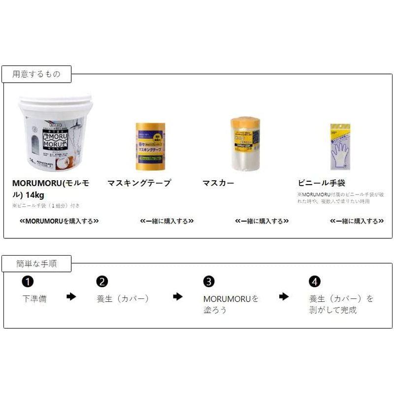 ニッペ 手で塗るMORUMORU（モルモル） 14kg 白 漆喰風塗料 ニッペ