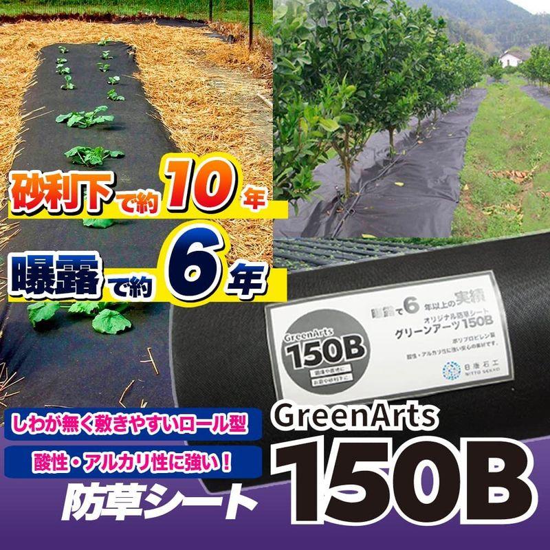 【日本未発売】 NITTO SEKKO 防草シート 除草シート 雑草対策 (2m×50m， 150B) 【2401364196】(12374円)
