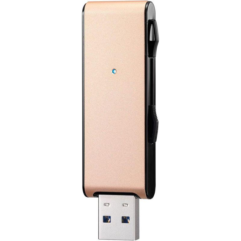 アイ・オー・データ USBメモリー 128GB ゴールド|USB 3.1 Gen 1(USB