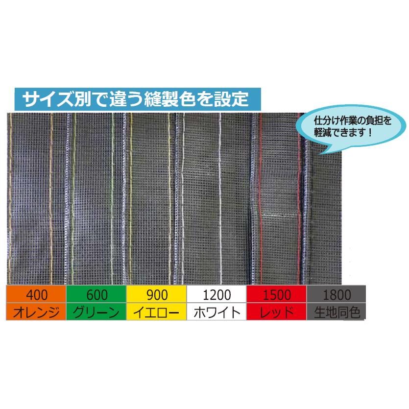 防炎2類PVCメッシュシート 1800×6300 グレー 10枚 メーター ハトメ450