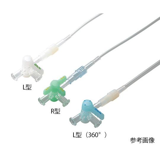 TOP 延長チューブ(三方活栓付き) R型180° ルアータイプ 0.9mL