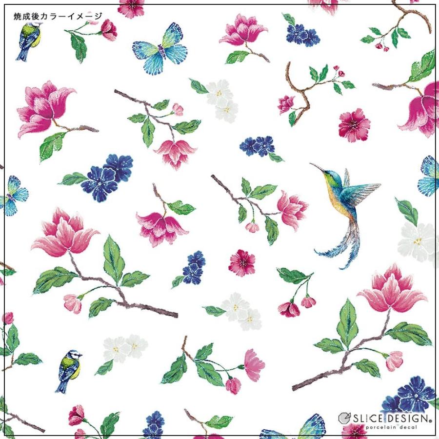 ポーセリンアート用転写紙/白磁用》Chinoiserie Garden (シノワズリ