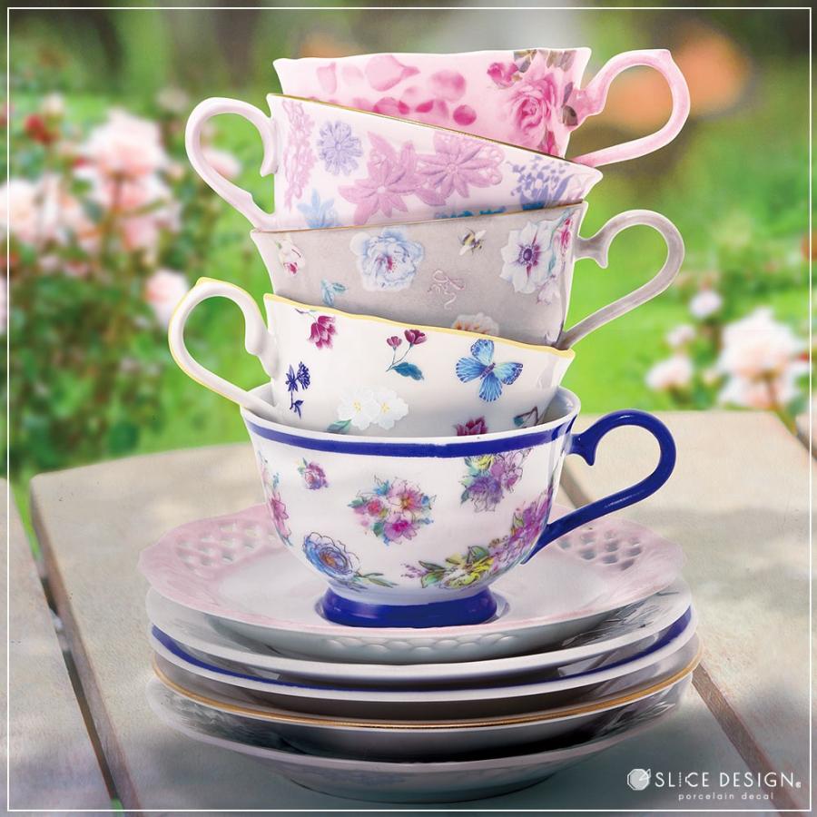 ポーセリンアート用転写紙/白磁用》Chinoiserie Garden (シノワズリ
