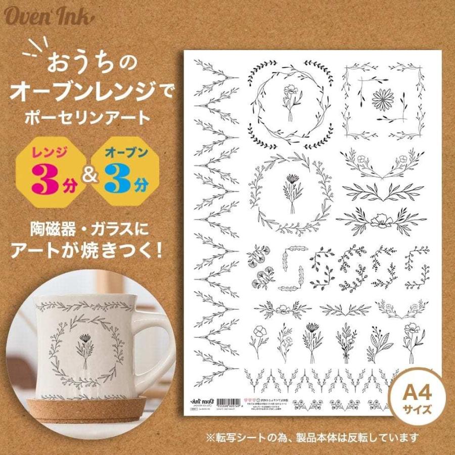 オーブンインク 簡単 ポーセリン アートシート 【公式通販】