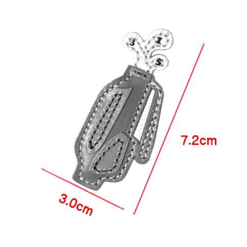 バッグチャーム　ゴルフバッグ　牛革製チェーン付き |  | 04