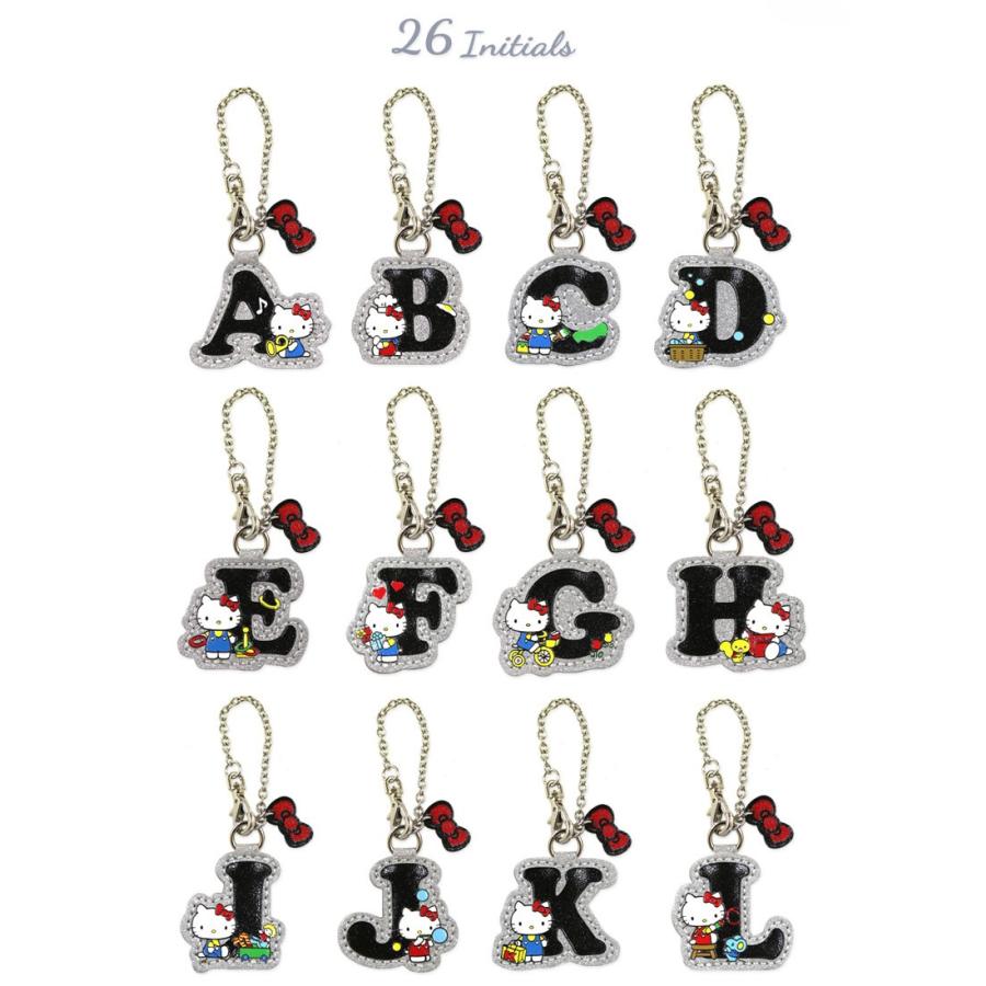 sanrio ハローキティ シャイニー イニシャル バッグチャーム sanrio ハローキティ シャイニー イニシャル バッグチャーム
