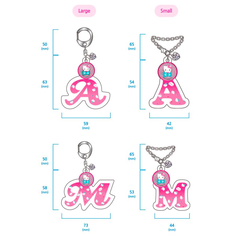 sanrio（サンリオ） ハローキティ アルファベット小 アクリル チャーム