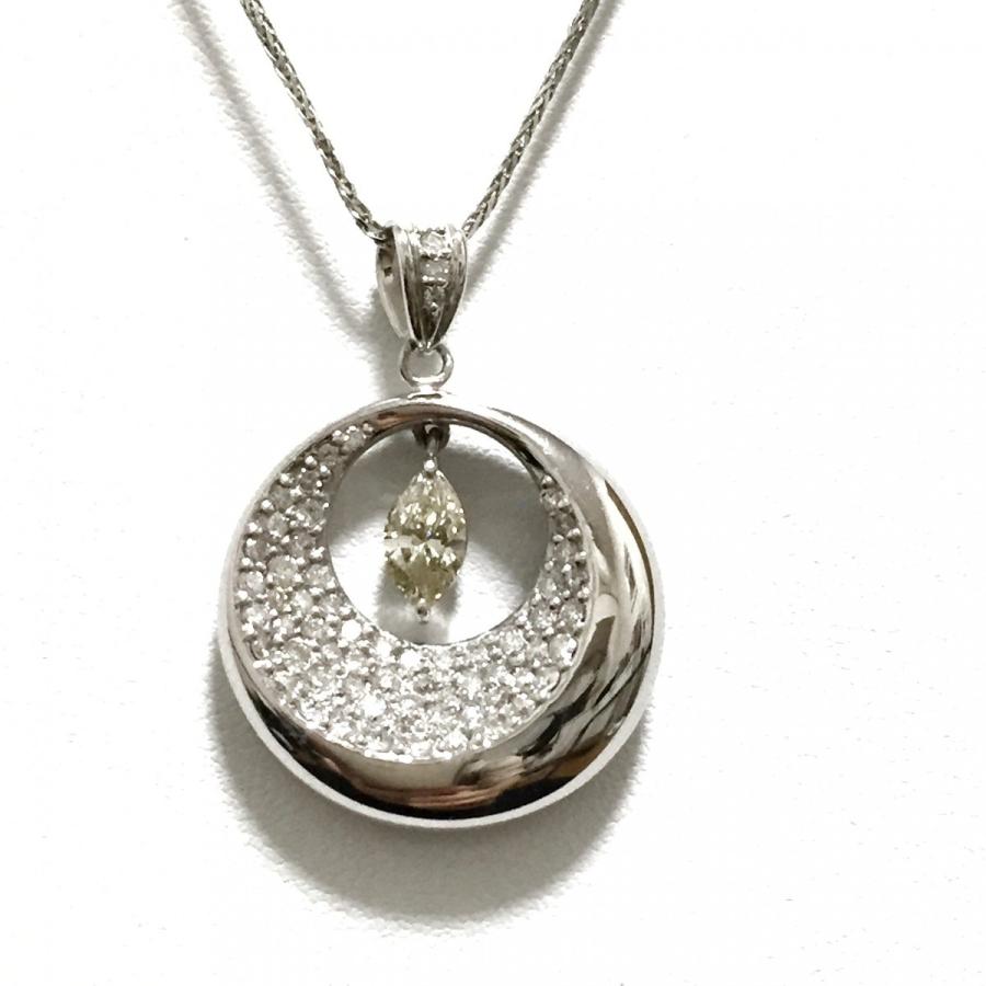 ダイアモンドペンダントネックレス Ptダイアプチネックレス0.58ct 